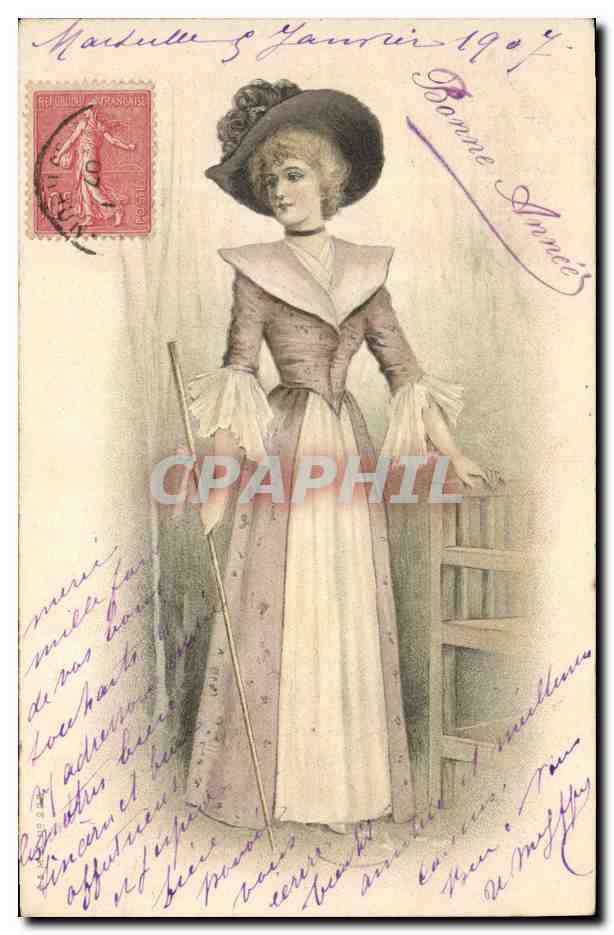 CPA Fantaisie Illustrateur Femme 