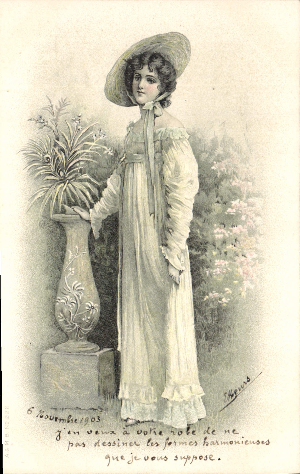 CPA Fantaisie Illustrateur Femme 