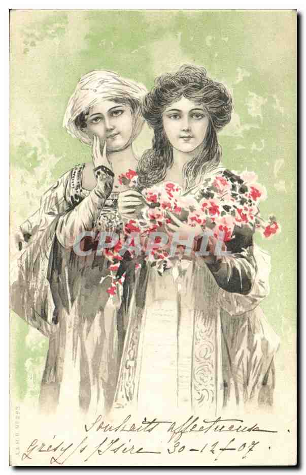 CPA Fantaisie Illustrateur Femmes 