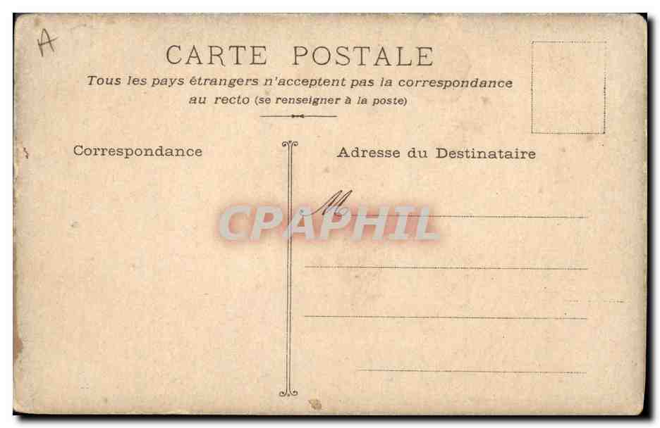CPA Fantaisie Illustrateur Homme J'ai deux routes a suivre St Maur Mezidon  — Rückseite