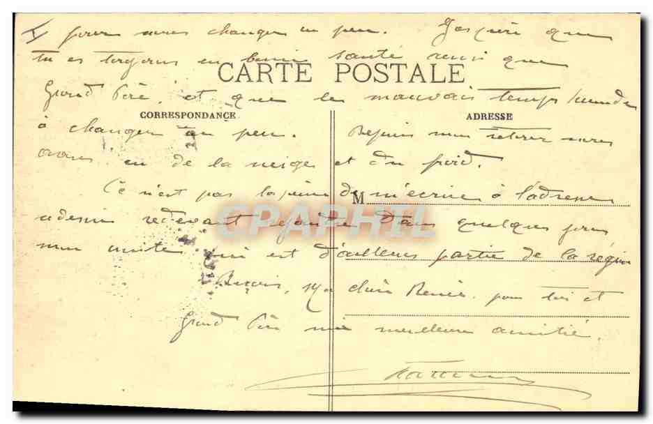 CPA Basilique du Bois Chenu Maison de Jeanne d'Arc et Groupe Mercie  — Verso
