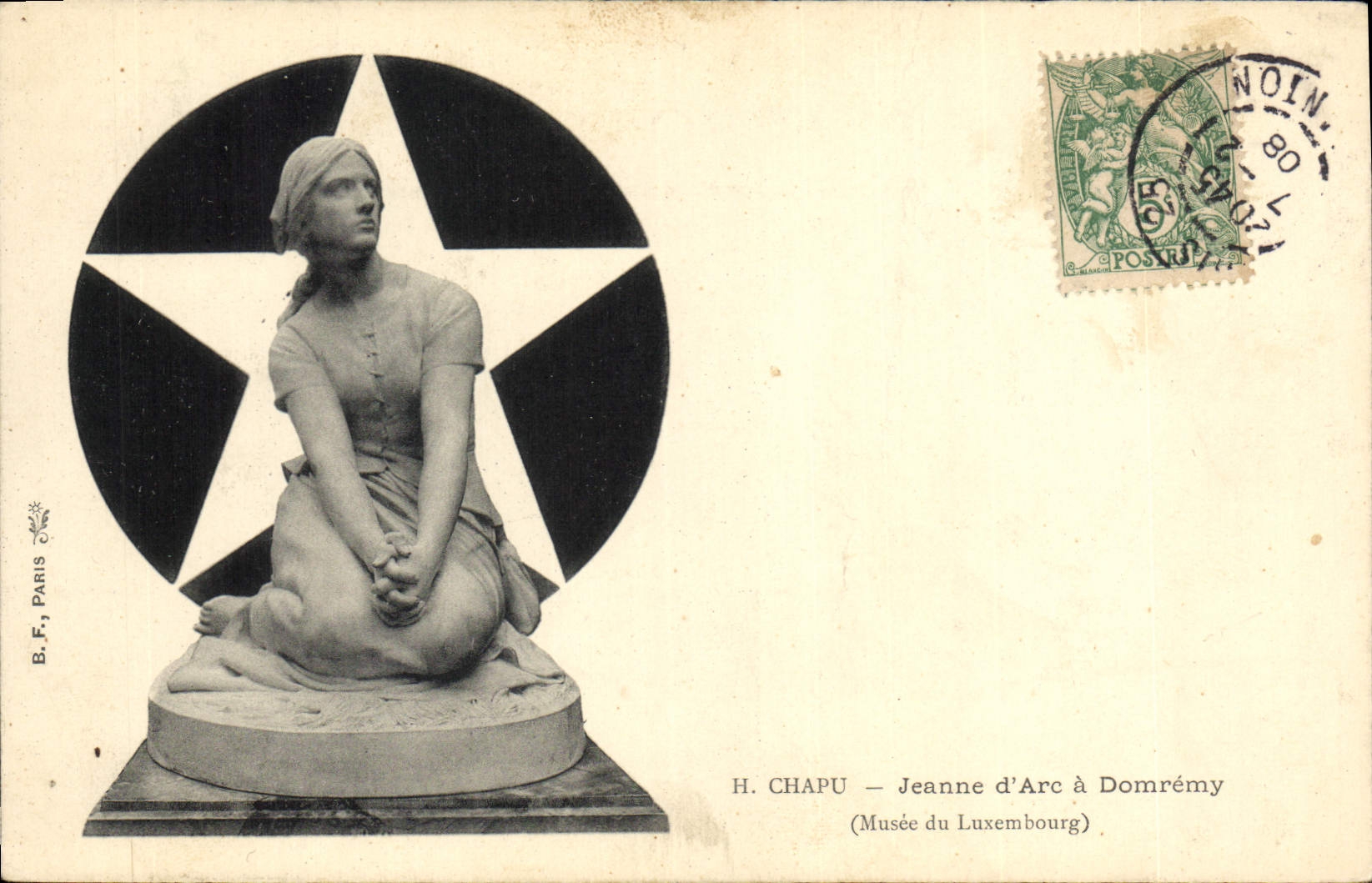 CPA Jeanne d'Arc a Domremy Chapu Musee du Luxembourg Paris 
