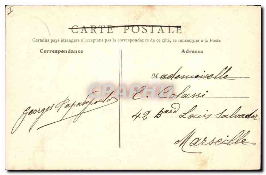 CPA Jeanne d'Arc a Domremy Chapu Musee du Luxembourg Paris  — Rückseite