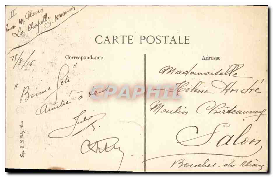 CPA Jeanne d'Arc Orleans  — Rückseite