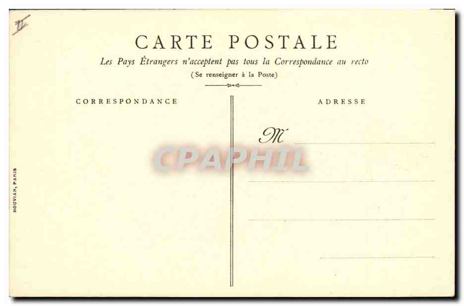 CPA Jeanne d'Arc par la princesse Marie D'Orleans Musee de Versailles  — Verso