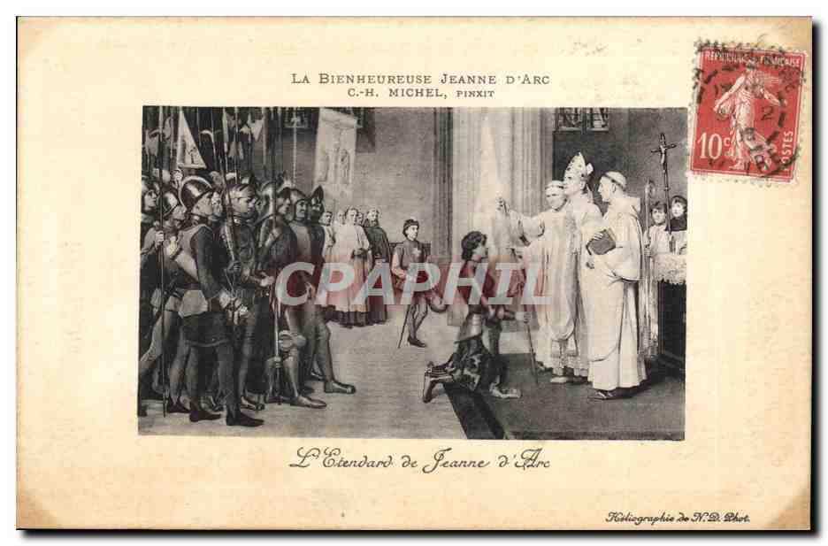 CPA Jeanne d'Arc L'etendard 
