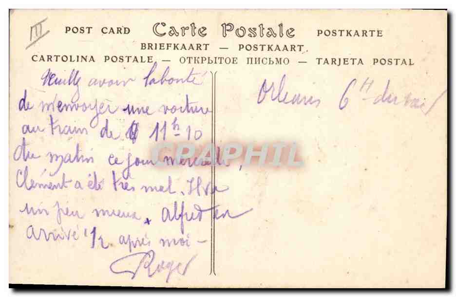 CPA Jeanne d'Arc  — Rückseite