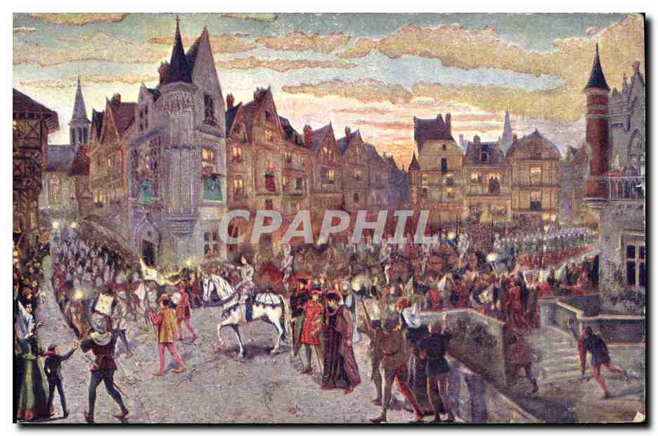 CPA Jeanne d'Arc Entree triomphale de Jeanne a Orleans 