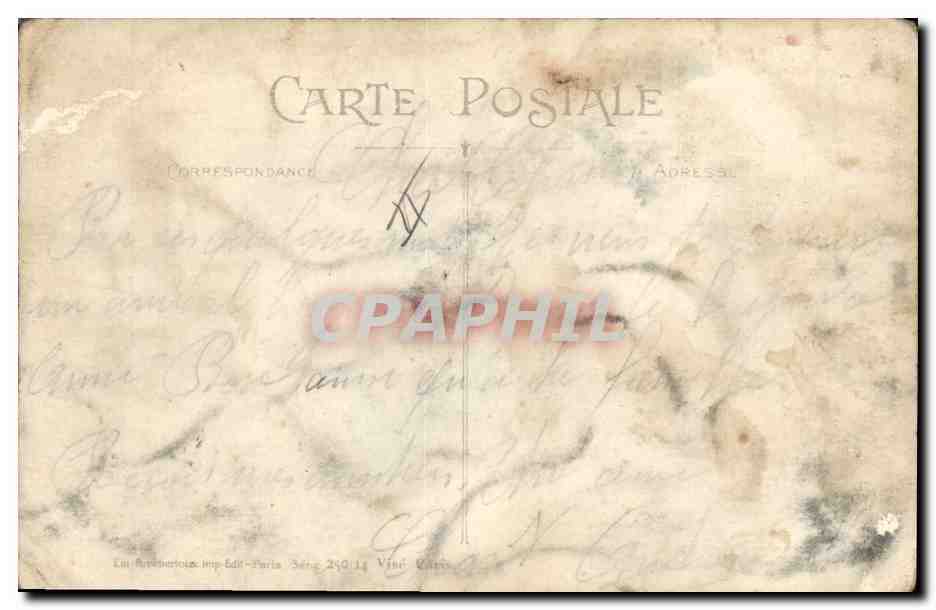 CPA Fantaisie Illustrateur Griff Permissionnaire Militaria  — Back