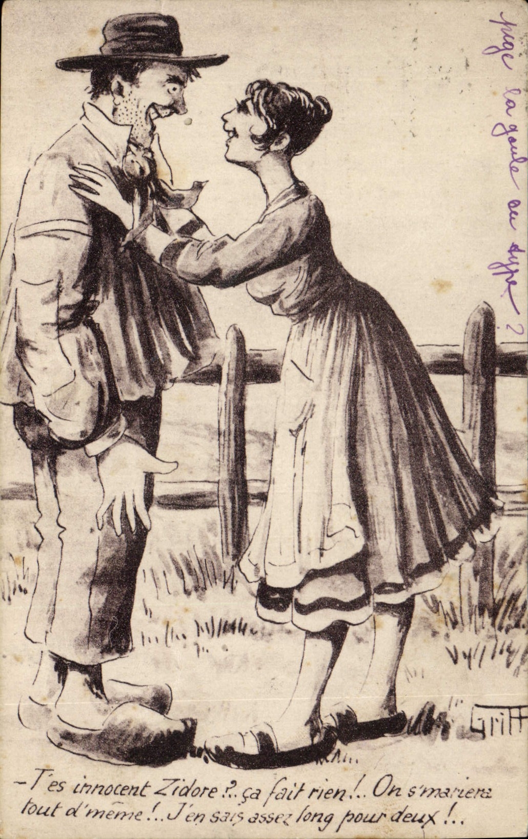 CPA Fantaisie Illustrateur Griff Folklore 