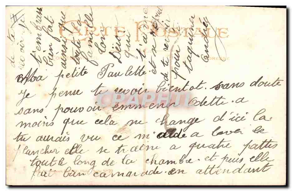 CPA Fantaisie Illustrateur Griff Billets  — Rückseite
