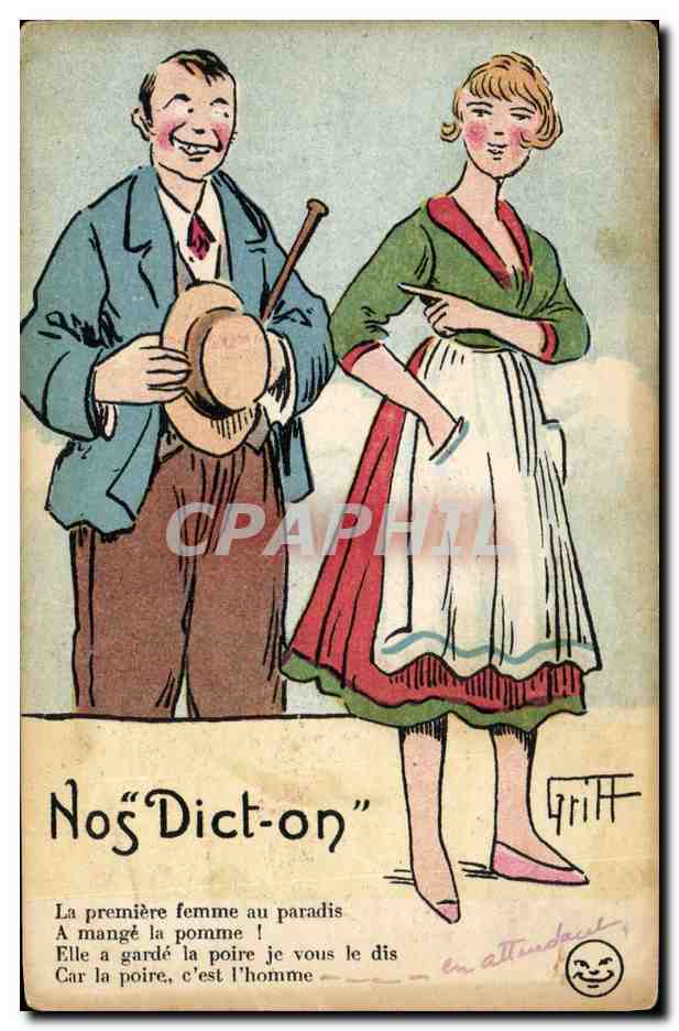 CPA Fantaisie Illustrateur Griff Nos dict on 