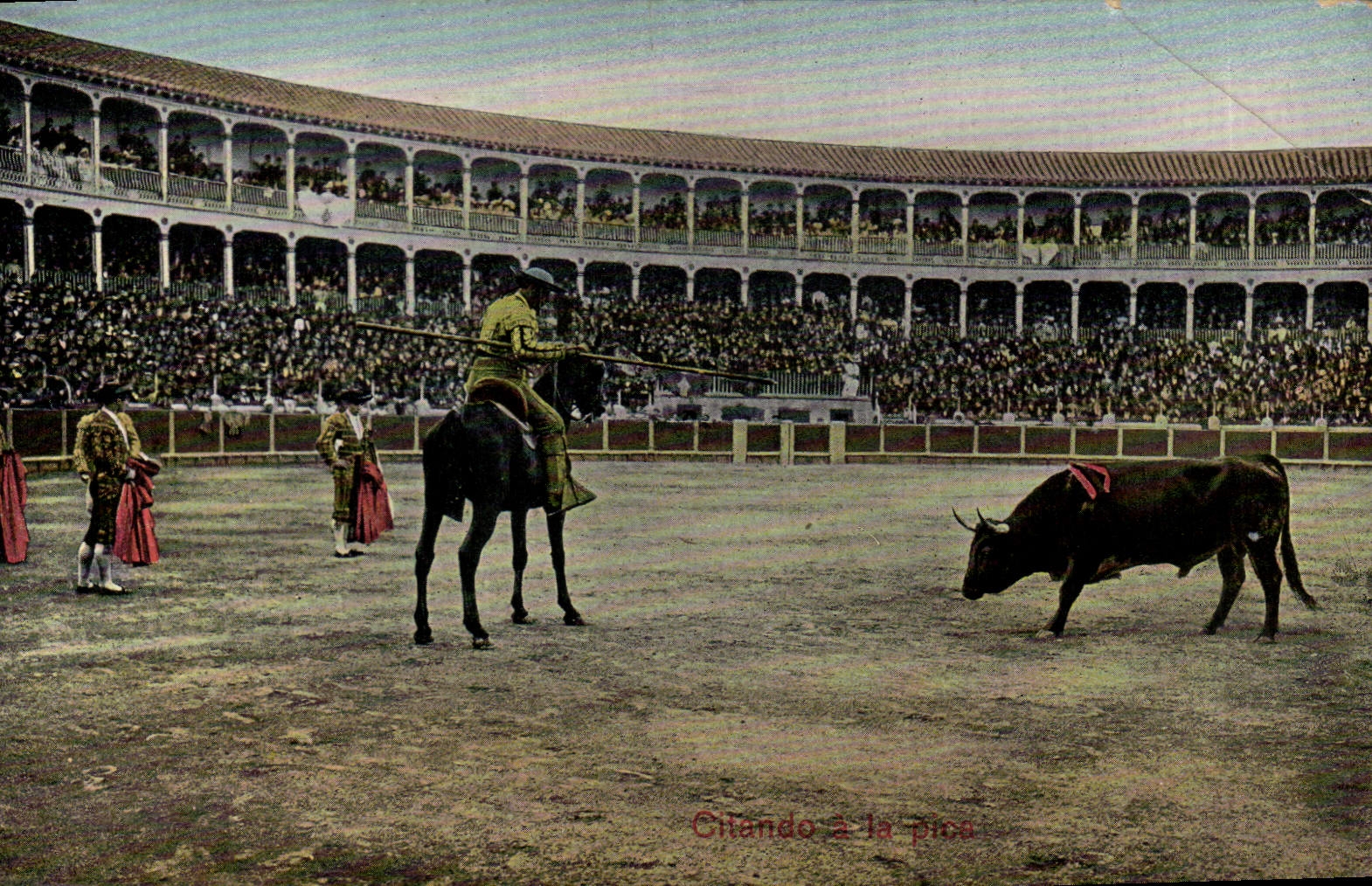 CPA Corrida Course de taureaux Chando a la pica 