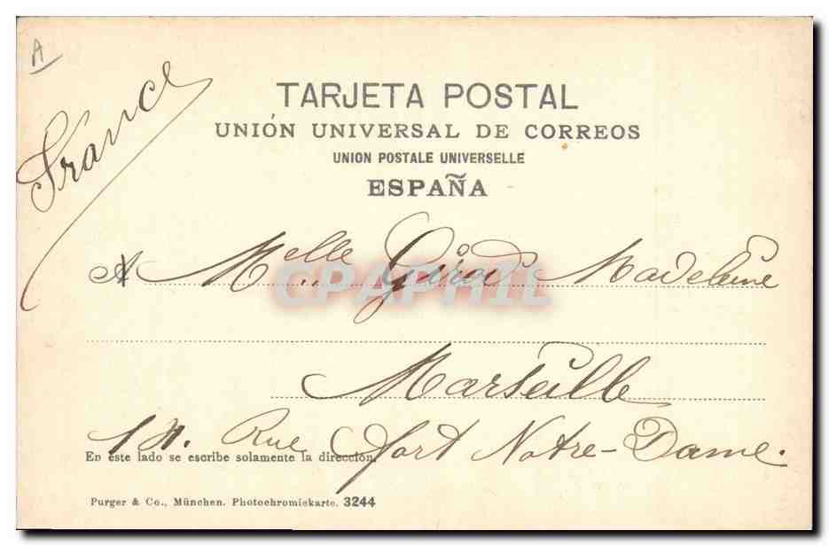 Corrida a Barcellona — Edizione Purger & Co. — n. 3244 — Verso