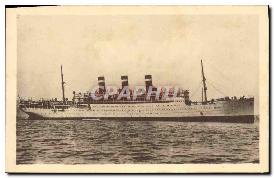 CPA Bateau Paquebot Cie Cyp Fabre SS Providence 