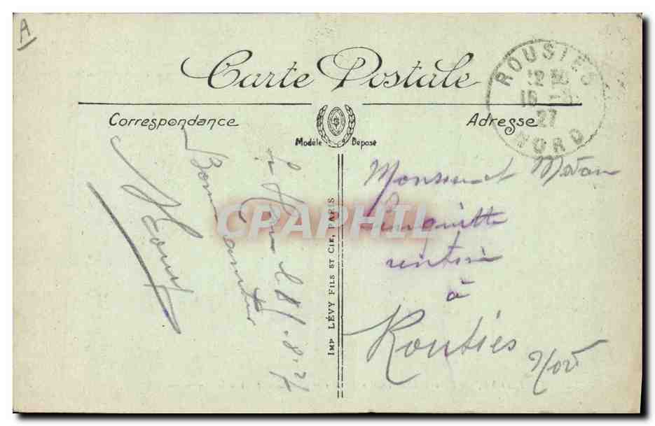 Le « Rochambeau » — paquebot de la Cie Générale Transatlantique — LL n°51 — Verso