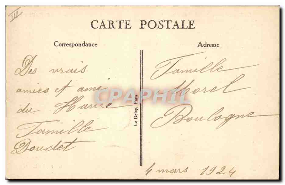 Le Transatlantique "ROCHAMBEAU" — Le Havre — G. F., Le Havre — Rückseite