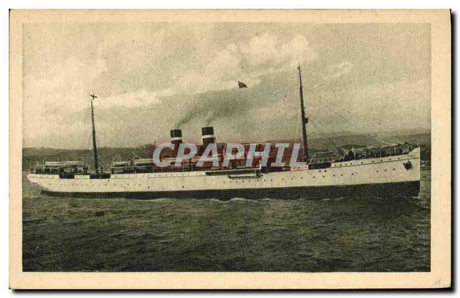 CPA Bateau Paquebot Fabre line SS Roma 