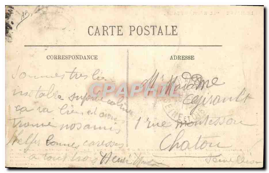 Le Havre — Le paquebot 'Le Rochambeau' — Edit. Barriaux — Achterkant