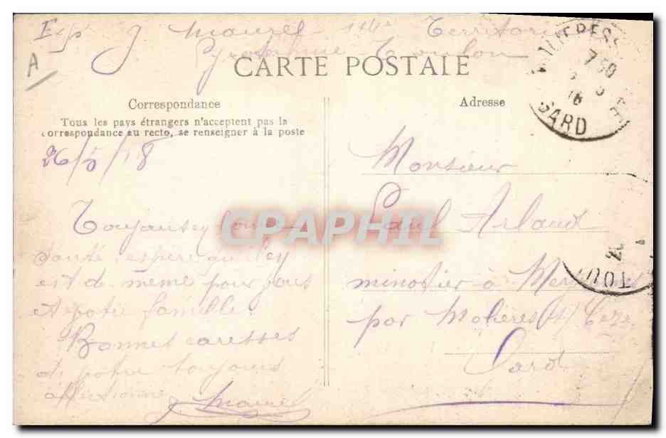 Marine Nationale — 'Oriflamme' — Contre-Torpilleur — n°284 — Achterkant