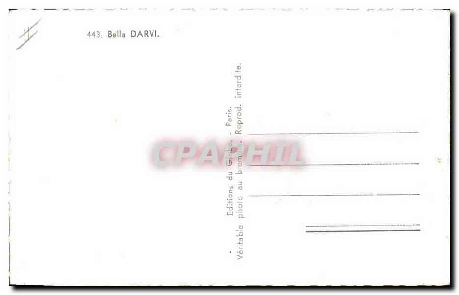 CPM Cinema Bella Darvi  — Verso