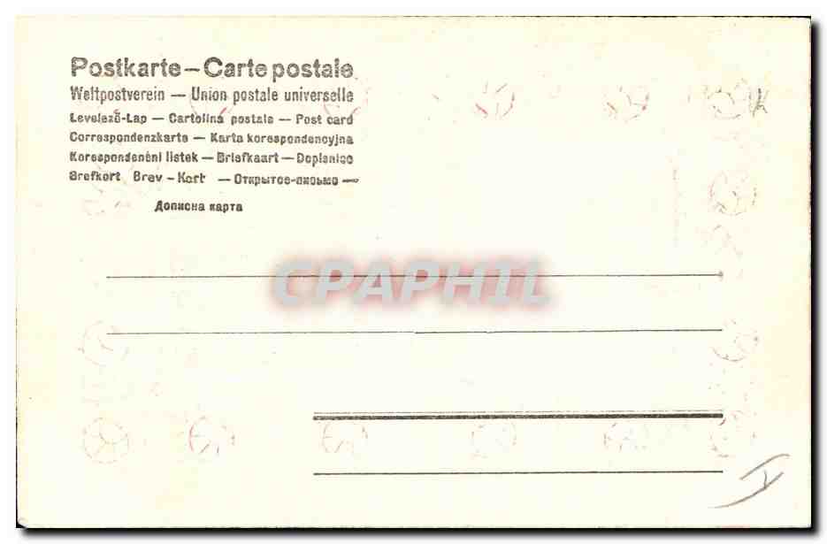 CPA Fantaisie Bonhomme de neige Enfants  — Verso