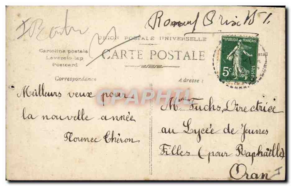 CPA Fantaisie Bonhomme de neige Enfants  — Verso