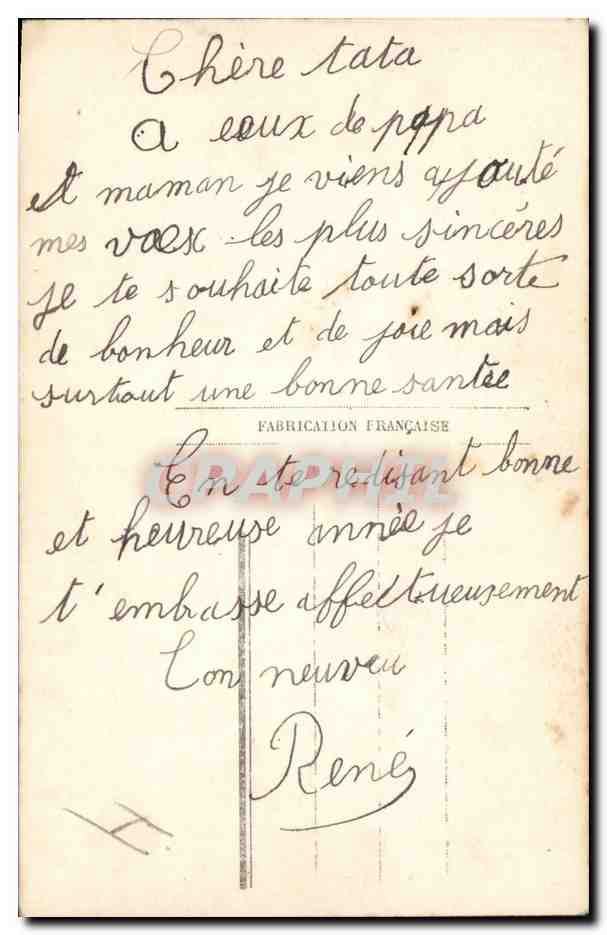 CPA Fantaisie Bonhomme de neige Enfant Luge  — Rückseite