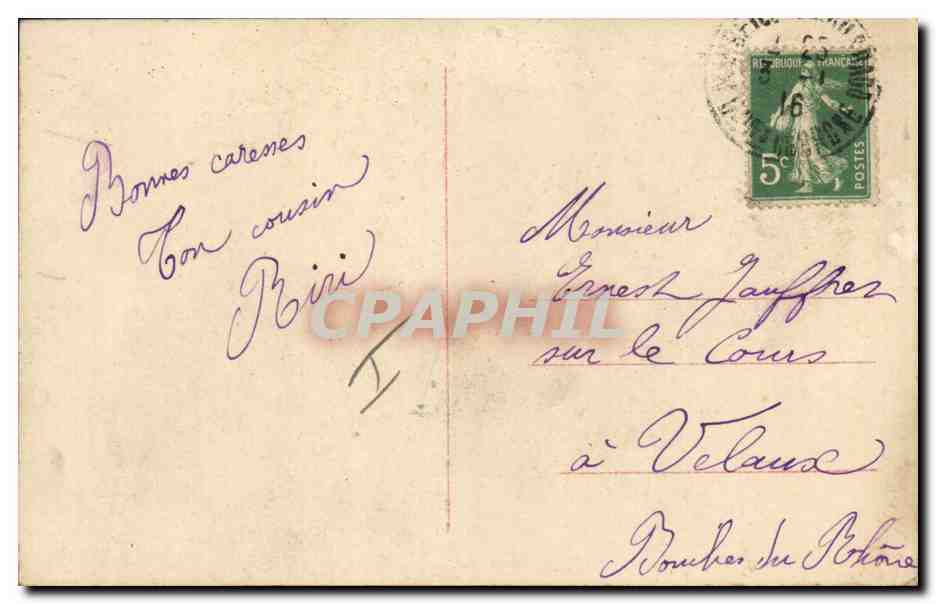 CPA Fantaisie Bonhomme de neige Enfant Femme  — Verso