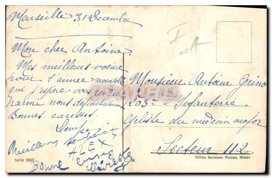 CPA Fantaisie Bonhomme de neige Enfants  — Rückseite