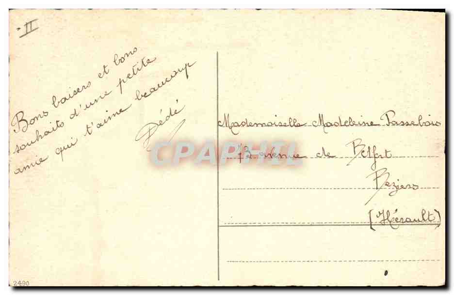 CPA Fantaisie Bonhomme de neige Enfants Bonne annee  — Rückseite
