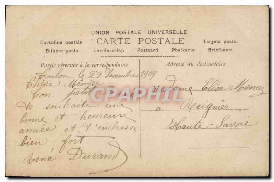 CPA Fantaisie Bonhomme de neige Enfants  — Rückseite