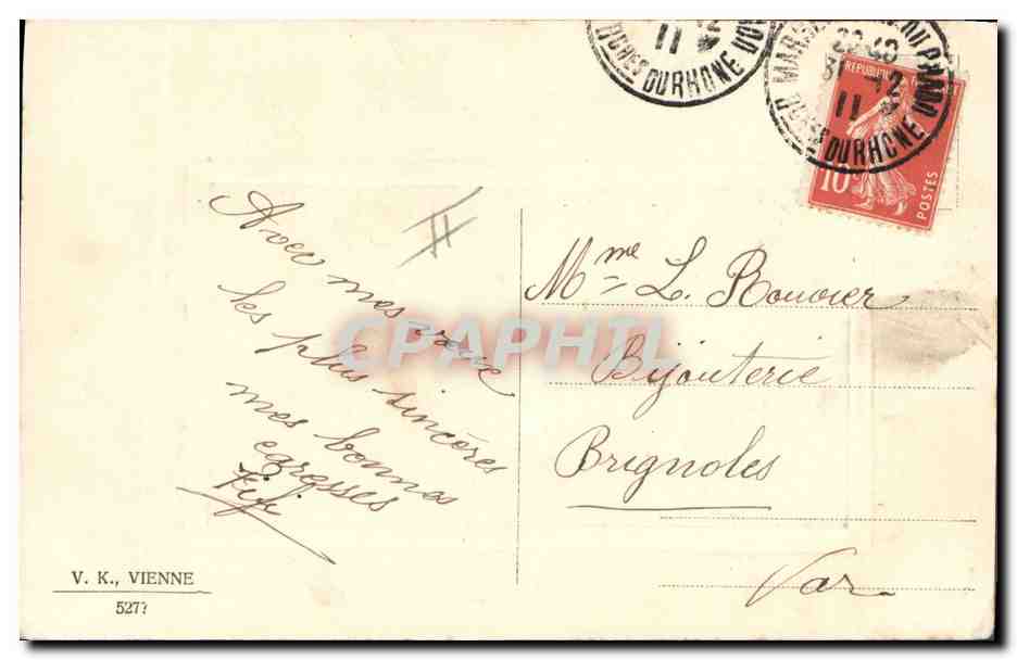 CPA Fantaisie Bonhomme de neige Femme  — Rückseite