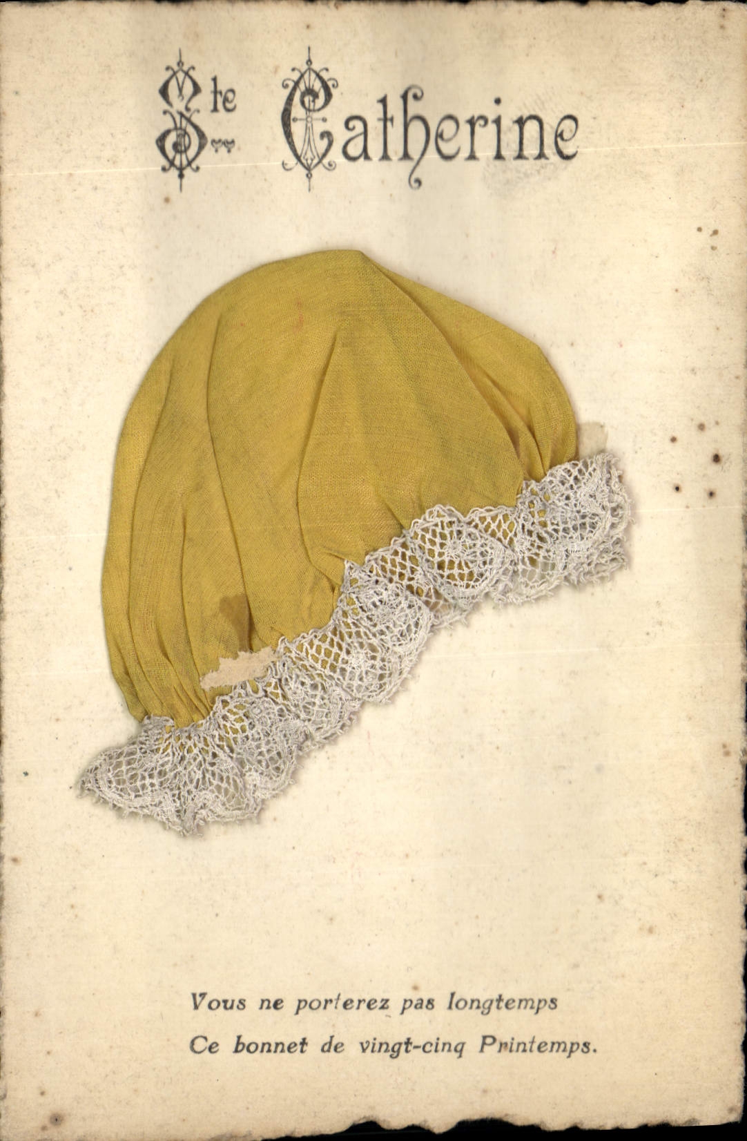Bonnet de Catherine — Sainte Catherine — éditeur non visible