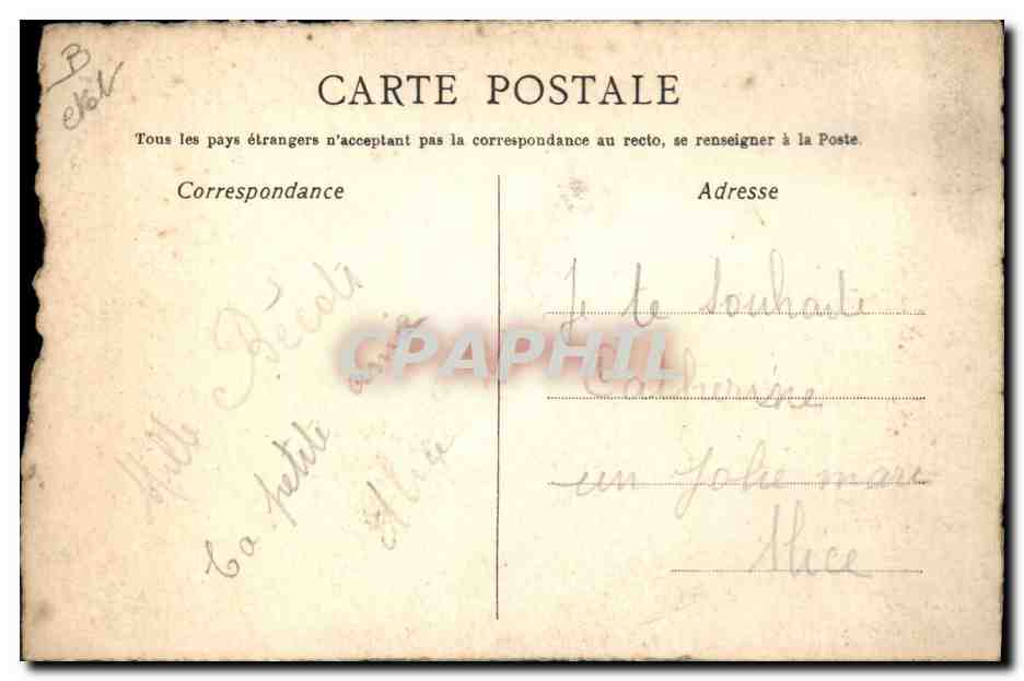 Bonnet de Catherine — Sainte Catherine — éditeur non visible — Verso