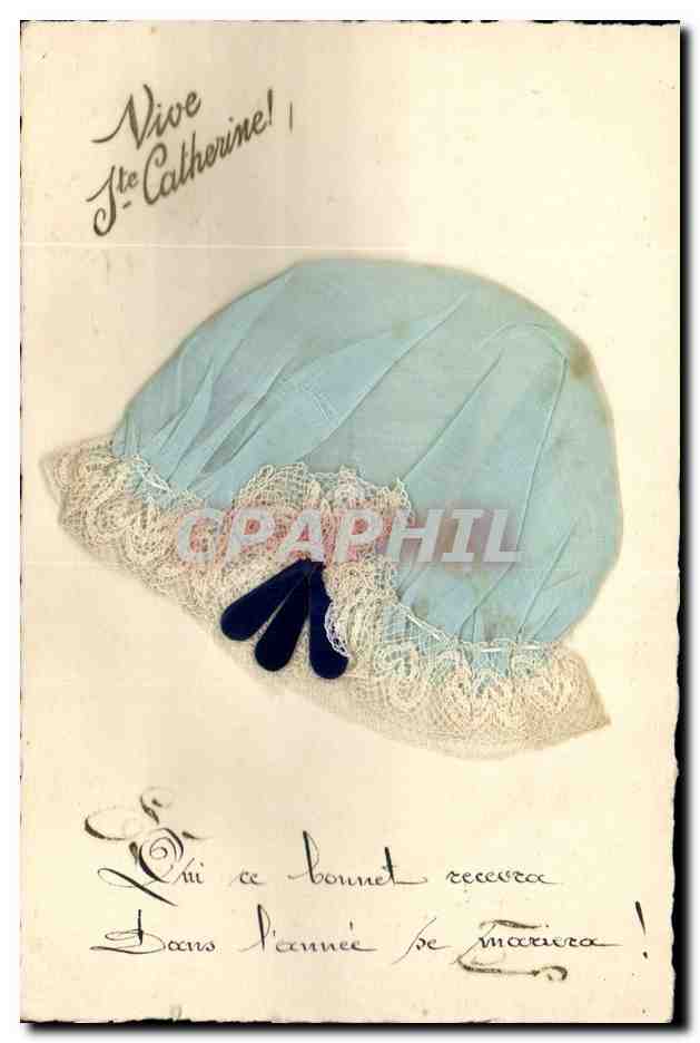 CPA Fantaisie Brodee Bonnet Ste Catherine 