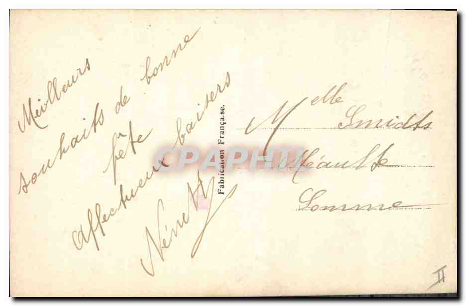 CPA Fantaisie Femme  — Verso