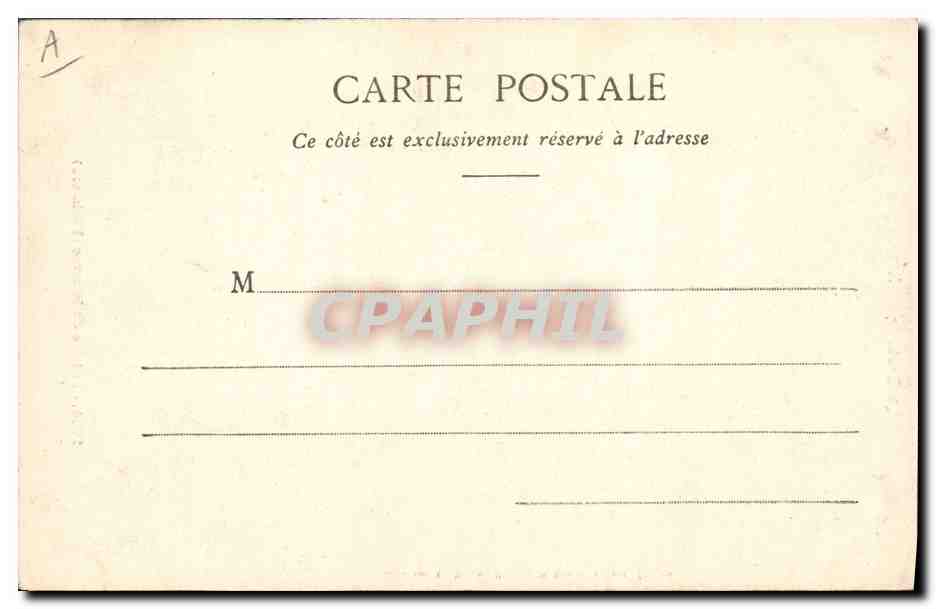 CPA Folklore Bretagne Fillette de Hanvec  — Verso