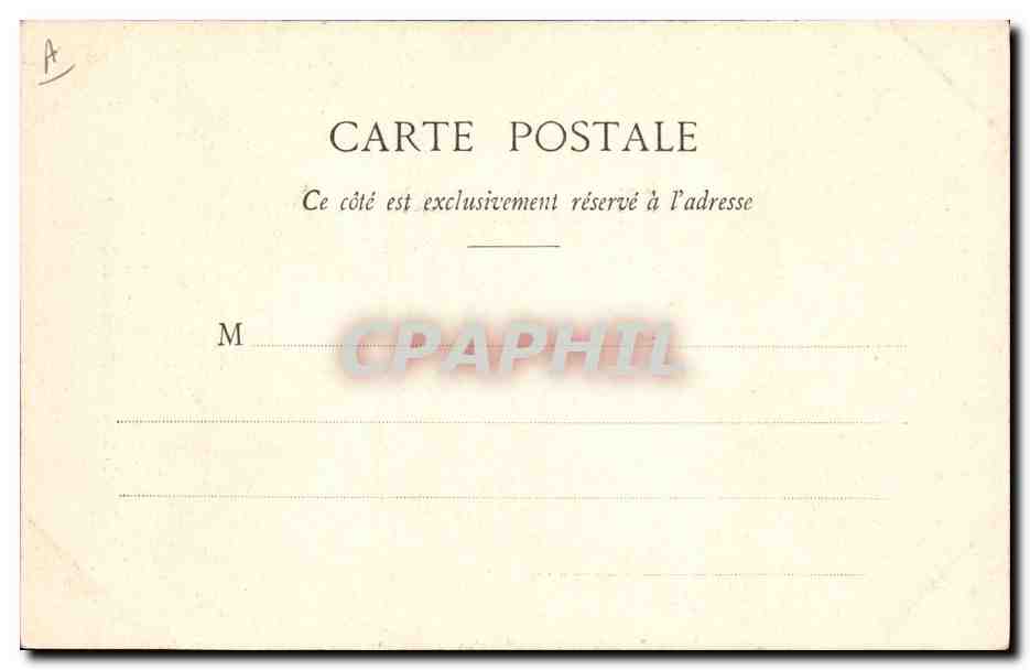 CPA Folklore Bretagne Fillette de Hanvec  — Verso