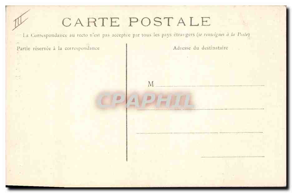 CPA Folklore Costume de Daoulas  — Verso