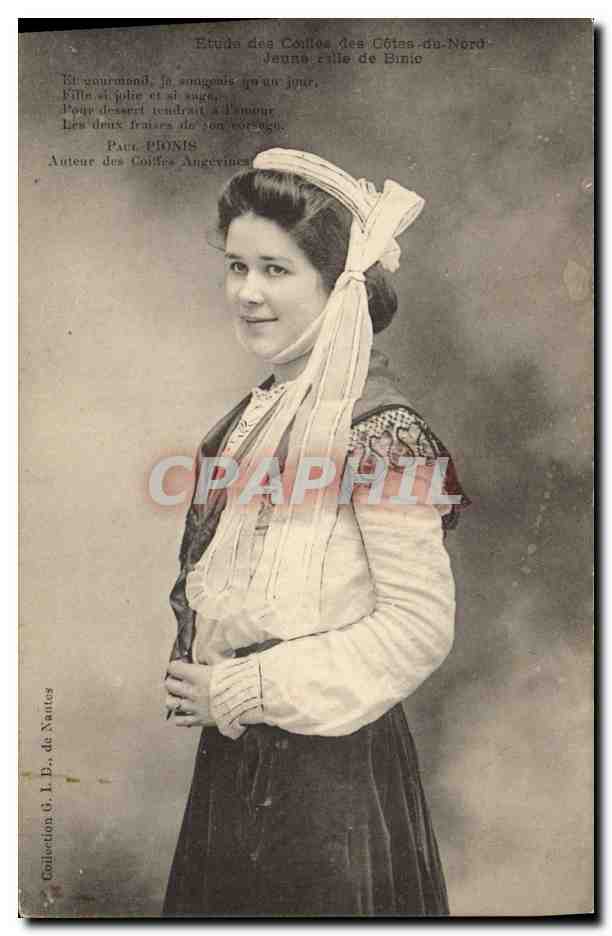 CPA Folklore Jeune fille de Bicnic 