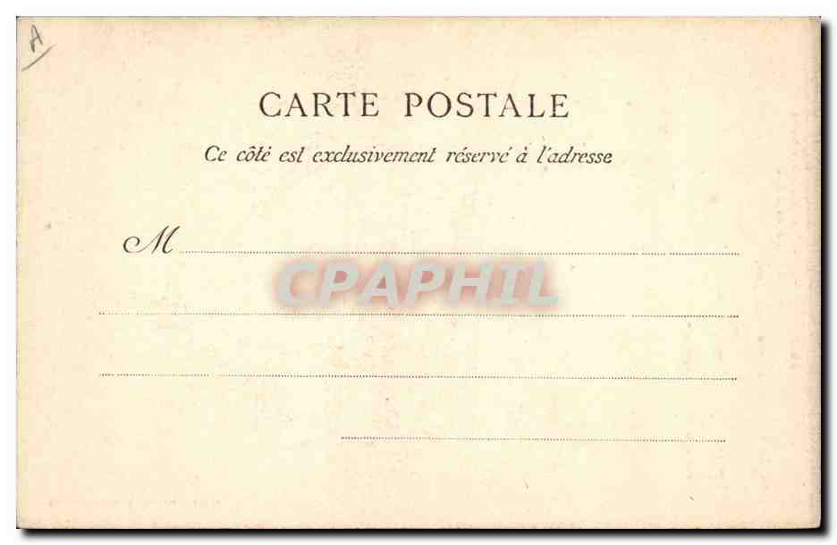CPA Folklore Jeune fille de Bicnic  — Verso