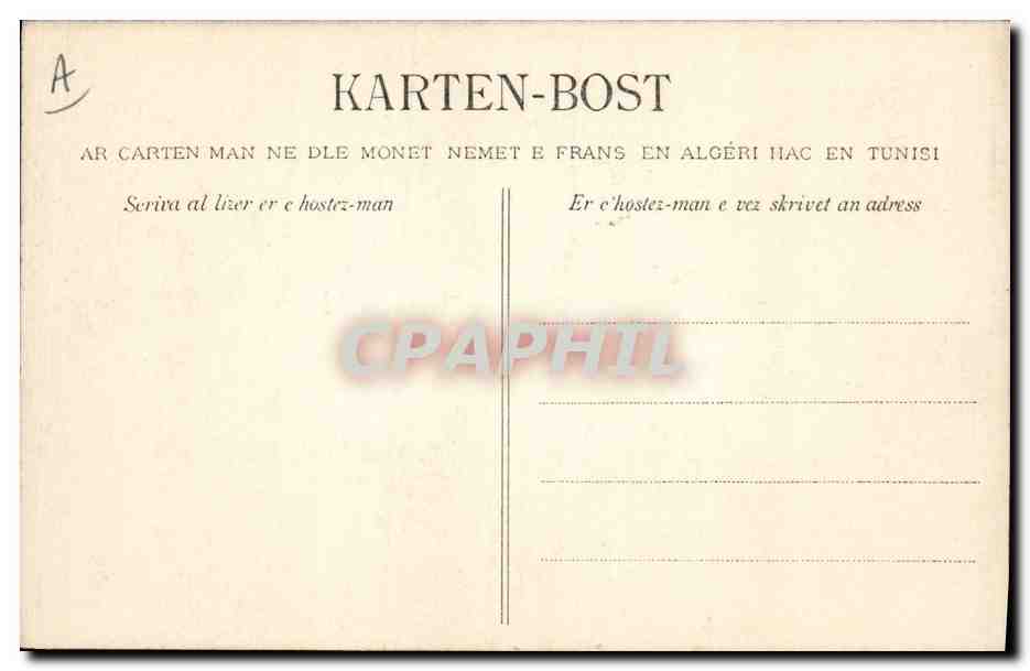 CPA Folklore Mariee de Pouldergat Mariage  — Verso