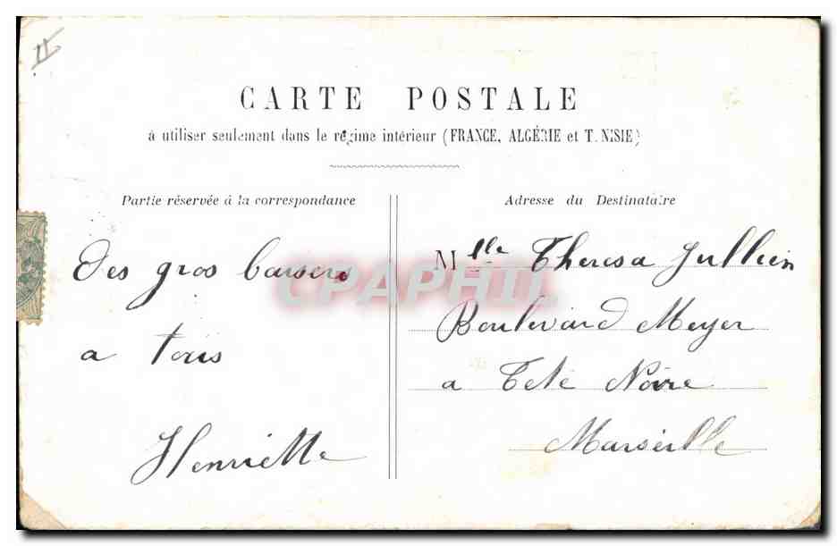 CPA Fantaisie Femme Mariage Le plus beau jour de la vie — Verso