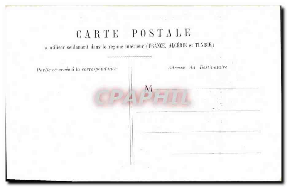 Nouveau couple - Mariage - Carte postale intérieure France-Algérie-Tunisie — Verso