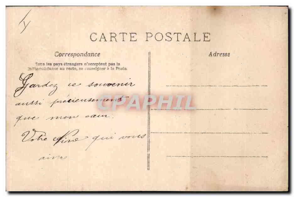 CPA Fantaisie Femme Mariage  — Verso
