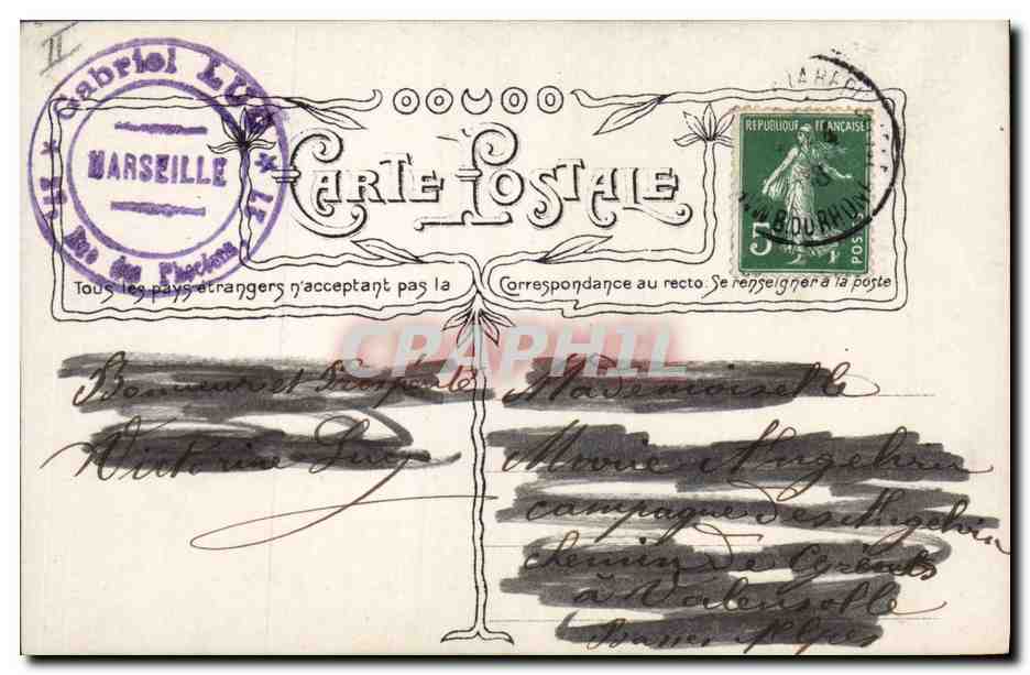 CPA Fantaisie Femme Mariage  — Verso