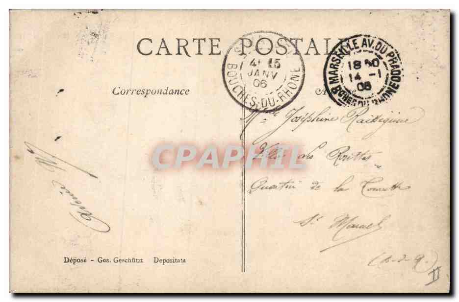 CPA Fantaisie Femme Mariage  — Verso