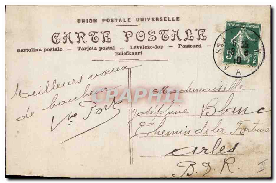 Nouveau couple de mariés — Éditeur EO K, Paris, n° 3027 — Verso