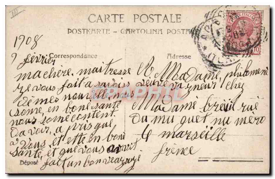 Jeune femme en robe de mariée — Sposa, série 108/2 — Verso